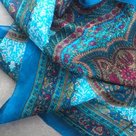 Foulard indien en soie