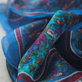 Indian silk scarf fashion