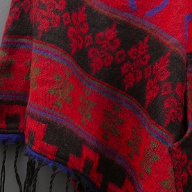 Nepalese poncho traditional design