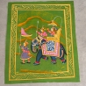 Peinture miniature indienne Balade verte