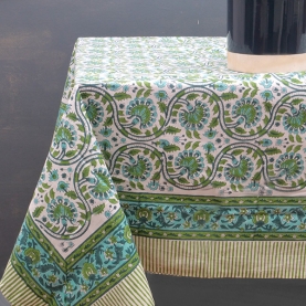 Indian handcrafted printed table cover