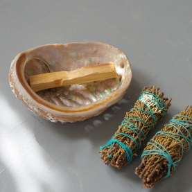 Abalone shell incense holder