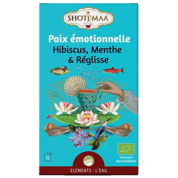 Tisane indienne bio Paix émotionnelle SHOTI MAA 32g