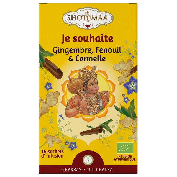 Tisane indienne bio Je souhaite SHOTI MAA 32g