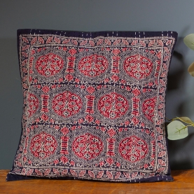 Housse de coussin indienne Kantha