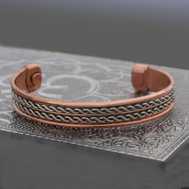 Indian copper bracelet magnetic Flower of life