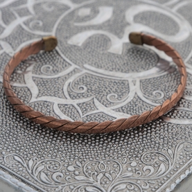 Indian copper twisted bracelet