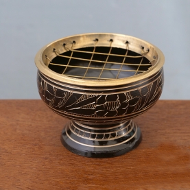 Indian brass incense burner