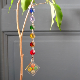 7 Chakras and double Vajra pendant