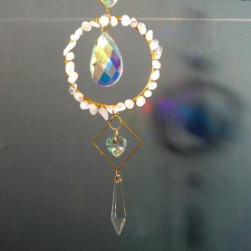 Pendant crystal suncatcher