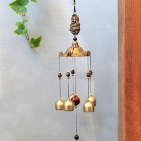 Buddha wind chime with 5 bells