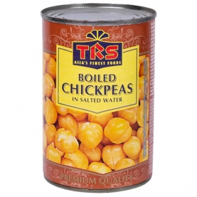 Pois chiches bouillis 400g pour cuisine indienne