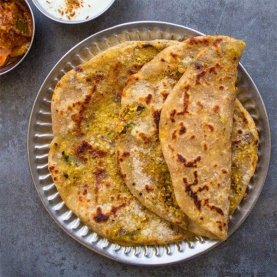 Stuffed parantha masala indien