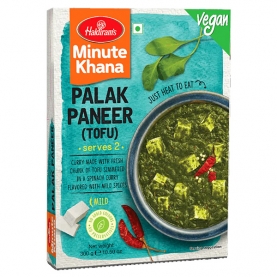 Indian vegan Palak paneer (tofu) dish 300g