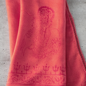 Indian stole OM and Krishna