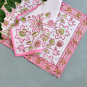 Indian cotton table mats and napkins