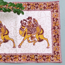 Indian printed cotton table mat