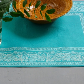 Indian printed cotton table mat