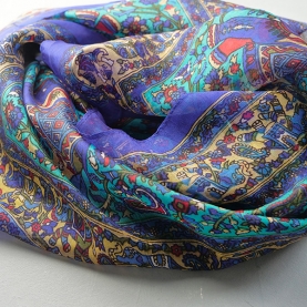 Foulard indien en soie