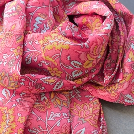 Indian printed scarf Flowers