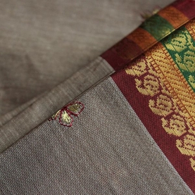 Indian saree cotton brown